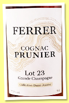 Prunier &lsquo;Lot 23&rsquo; (57.2%, Ferrer, Collection Dame-Jeanne, Grande Champagne, +/-2026)