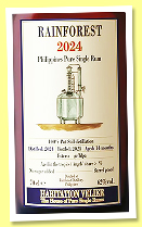 Rainforest 2024/2025 (58%, Habitation Velier, Philippines, 1500 bottles) Rainforest 2024/2025 (58%, Habitation Velier, Philippines, 1500 bottles)