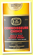 Talisker 39 yo 1987/2026 (51.4%, Gordon & MacPhail, Connoisseurs Choice Heritage Collection, refill sherry butt, cask # 22601101, 300 bottles) Talisker 39 yo 1987/2026 (51.4%, Gordon & MacPhail, Connoisseurs Choice Heritage Collection, refill sherry butt, cask # 22601101, 300 bottles)