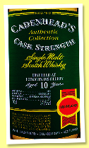 Tomatin 10 yo 2008/2018 (54.9%, Cadenhead, Authentic Collection, bourbon hogshead, 270 bottles)