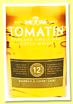 Tomatin 12 yo (43%, OB, +/-2025) 