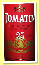 Tomatin 25 yo (43%, OB, +/-2005)
