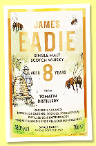 Tomatin 8 yo 2015/2023 (46%, James Eadie, Small Batch, recharred and 1st fill bourbon hogsheads, casks # 300055, 300612, 300617, 1205 bottles)