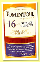 Tomintoul 16 yo (40%, OB, +/-2026) 