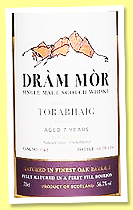 Torabhaig 7 yo 2018/2026 (56.7%, Dr&agrave;m Mor, 1st fill bourbon barrel, cask #1163, 280 bottles)