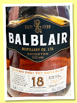 Balblair 18 yo (46%, OB, +/-2026)