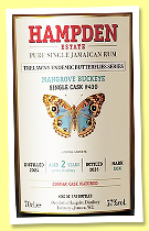 Hampden 2 yo 2024/2026 ‘DOK’ (57%, La Maison & Velier, Jamaica, Trelawny Endemic Butterflies Series, Mangrove Buckeye, cognac cask, cask #430, 378 bottles) Hampden 2 yo 2024/2026 ‘DOK’ (57%, La Maison & Velier, Jamaica, Trelawny Endemic Butterflies Series, Mangrove Buckeye, cognac cask, cask #430, 378 bottles)