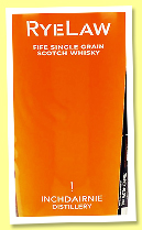 Inchdairnie RyeLow 2017/2022 (46.3%, OB, single grain, new oak cask, char 3)
