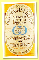 Old Orkney Relics 30 yo 1996/2026 (41.7%, Decadent Drinks, blended Scotch, refill sherry butt, 492 bottles) Old Orkney Relics 30 yo 1996/2026 (41.7%, Decadent Drinks, blended Scotch, refill sherry butt, 492 bottles)