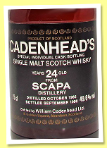 Scapa 24 yo 1965/1990 (49.6% Cadenhead)