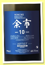 Yoichi 10 yo 2015/2026 (63.1%, Artist by La Maison du Whisky, virgin oak puncheon, cask #148028, 471 bottles) Yoichi 10 yo 2015/2026 (63.1%, Artist by La Maison du Whisky, virgin oak puncheon, cask #148028, 471 bottles)