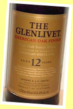 Glenlivet 12yo ‘American oak finish’ (40%, OB, duty free, circa 2003)