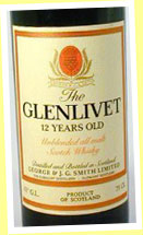 Glenlivet 12yo ‘unblended all malts’ (40%, OB, 1970’s)