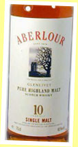 Aberlour 10yo (40%, OB, white label, late 80’s)