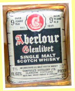 Aberlour-Glenlivet ‘Over 9 years old’ (70 proof, OB, 70’s)