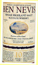 Ben Nevis 10yo 1992 (55.2%, OB)