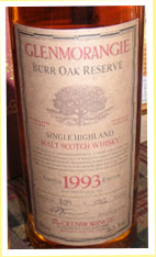 Glenmorangie 1993/2004 ‘Burr Oak Reserve’ (56.3%, OB, 1152 bottles)