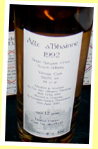 Allt-A-Bhainne 12yo 1992/2005 (58.9%, Weiser, Germany, cask #96/24232, 306 bottles)