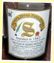 Ardbeg 30yo 1967/1997 (50.3%, Signatory, dark oloroso, US, cask #1141, 510 bottles)
