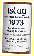 Ardbeg 27yo 1973/2000 (47.4%, Kingsbury, 228 bottles)