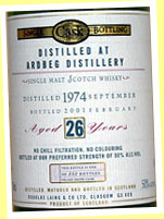 Ardbeg 26yo 1974/2001 (50%, Douglas Laing OMC, 252 bottles)