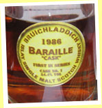 Bruichladdich 19yo 1986 ‘Baraille’ (54.4%, OB)