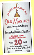 Bunnahabhain 20yo 1979/1999 (57%, James MacArthur Old Masters, cask #9677)