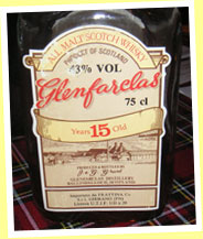 Glenfarclas 15yo (43%, OB, Frattina, 80’s)