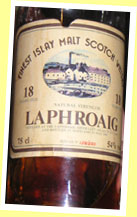 Laphroaig 18yo 1966/1985 (54%, G&M for Intertrade, 250 bottles)