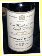Macallan 17yo (43%, OB, Spain, 80’s)