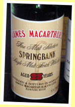 Springbank 23yo (53.7%, James MacArthur, bottled around 1989)