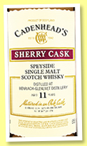 Benriach-Glenlivet 11 yo 2008/2020 (55.9%, Cadenhead, Sherry Cask, sherry hogshead, 270 bottles) Benriach-Glenlivet 11 yo 2008/2020 (55.9%, Cadenhead, Sherry Cask, sherry hogshead, 270 bottles)
