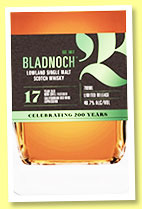 Bladnoch 17 yo ‘Californian Red Wine Finish’ (46.7%, OB, +/-2018) Bladnoch 17 yo ‘Californian Red Wine Finish’ (46.7%, OB, +/-2018)