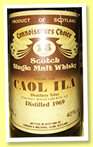 Caol Ila 16 yo 1969 (40%, Gordon & MacPhail, Connoisseurs Choice, old brown label, +/-1985) Caol Ila 16 yo 1969 (40%, Gordon & MacPhail, Connoisseurs Choice, old brown label, +/-1985)