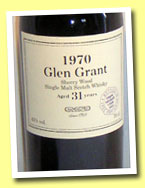 Glen Grant 31yo 1970/2001 (45%, Samaroli, sherry cask #1025)