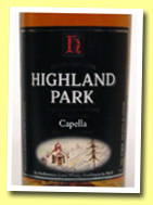 Highland Park ‘Capella’ (40%, OB, UK, 2005)