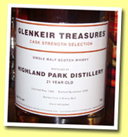 Highland Park 21yo 1984/2005 (54.1%, Glenkeir Treasures, Douglas Laing for The Whisky Shop, 450 bottles)