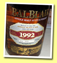 Balblair 12yo 1992/2005 (61%, OB for France, peaty single cask #3026)