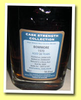 Bowmore 34yo 1970/2005 (56.6%, Signatory Cask Strength, sherry butt #4689, 287 bottles)