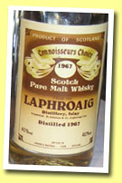 Laphroaig 1967 (40%, G&M Connoisseur’s Choice old brown label, early 1980’s)