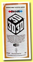 3D (56.4%, Caskstrength.net, blended malt, 504 bottles, 2013)
