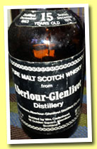 Aberlour-Glenlivet 15 yo 1963/1978 (45.7 GL, Cadenhead, black dumpy)