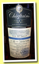 Isle of Arran 15 yo 1997/2013 (46%, Chieftain's, butt, cask #935, 786 bottles) 