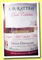 Arran 16 yo 1996/2013 (53%, A.D. Rattray for Brachadair, hogshead, cask #231, 329 bottles)