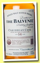 Balvenie 14 yo 'Caribbean Cask' (43%, OB, +/-2013)