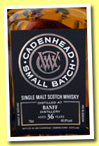 Banff 36 yo 1976/2013 (49.8%, Cadenhead, small batch, bourbon hogshead, 192 bottles) 