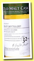 Banff 32 yo 1975/2008 (44.2%, Douglas Laing Old Malt Cask, cask ref #4174, Rhône Valley Red Wine Finish, 117 bottles)