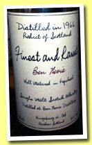 Ben Nevis 44 yo 1966 'Finest and Rarest' (40.7%, Kingsbury, Japan, +/-2010)