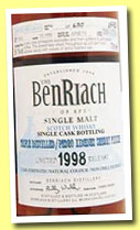 Benriach 15 yo 1998/2013 (56.1%, OB, batch 10, Pedro Ximenez puncheon, cask #7633, 630 bottles)