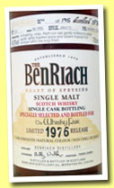 Benriach 36 yo 1976/2013 (49.3%, OB for The Whisky Fair, sherry, cask #731, 195 bottles) 